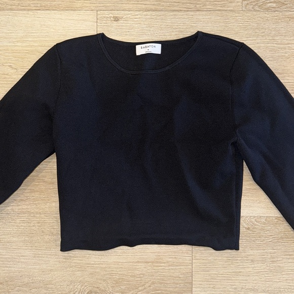 Aritzia babaton knit sculpt long sleeve top Size M - Picture 3 of 3